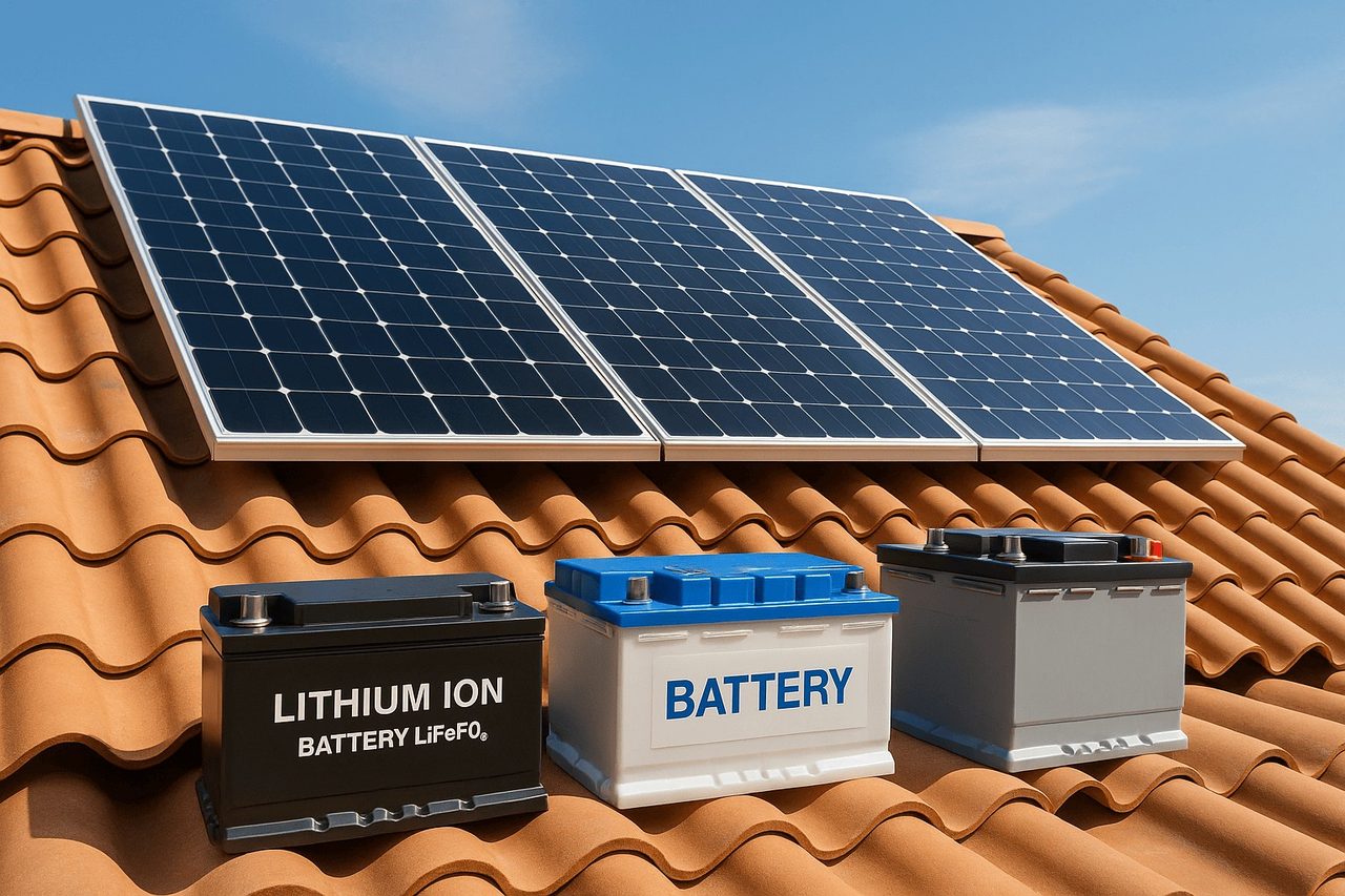 Baterias para Placas Solares - feat bateria solar