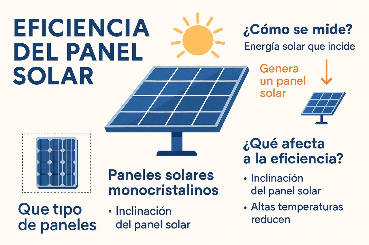Eficiencia del panel solar: qué es, cómo se mide y cómo mejorarla - feat eficiencia panel solar