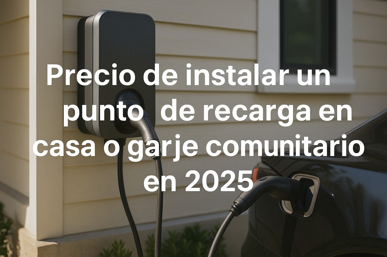 Precio de instalar un punto de recarga en casa o garaje comunitario - feat precio instalacion punto de recarga