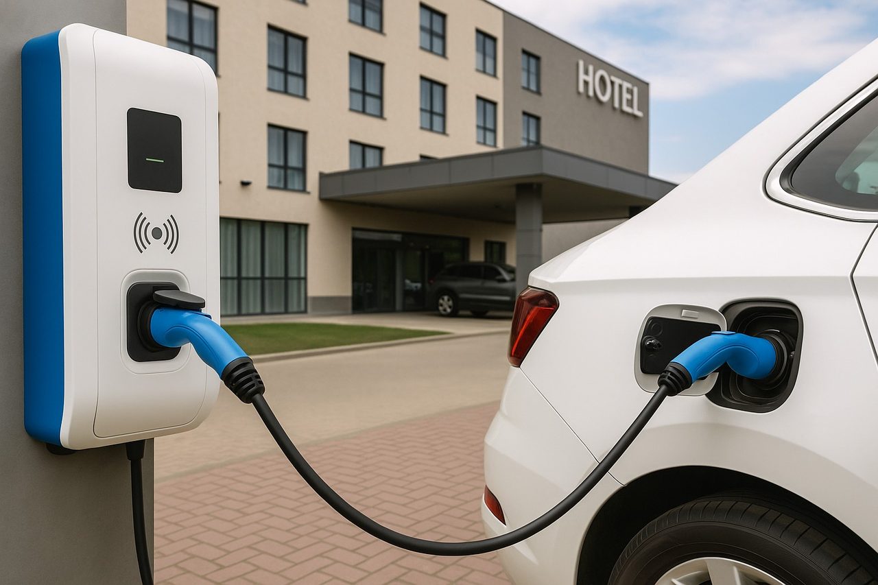 Instalación de puntos de recarga para coches eléctricos en hoteles y parkings privados - feat punto recarga hoteles