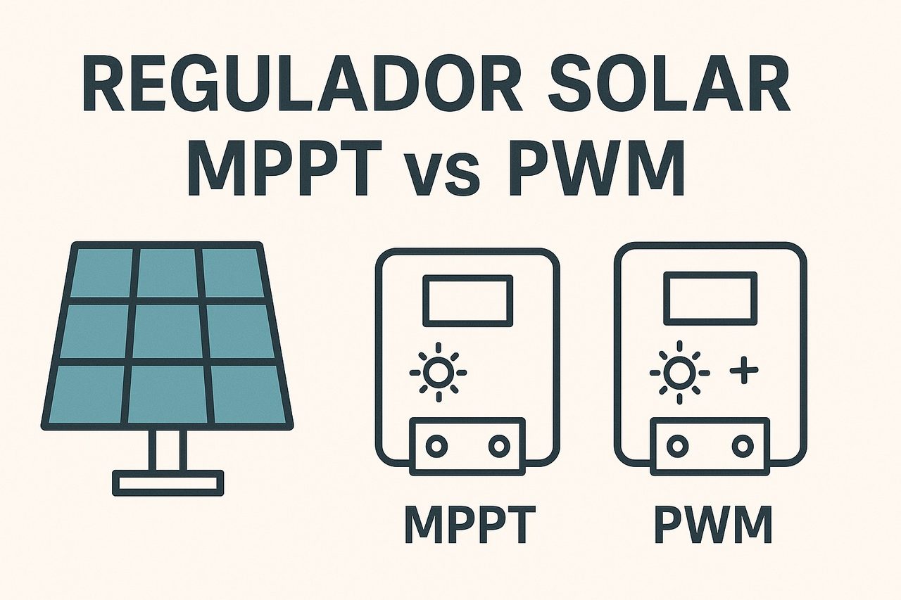 Regulador solar MPPT vs PWM: diferencias, ventajas y cómo elegir el mejor - feat regulador solar