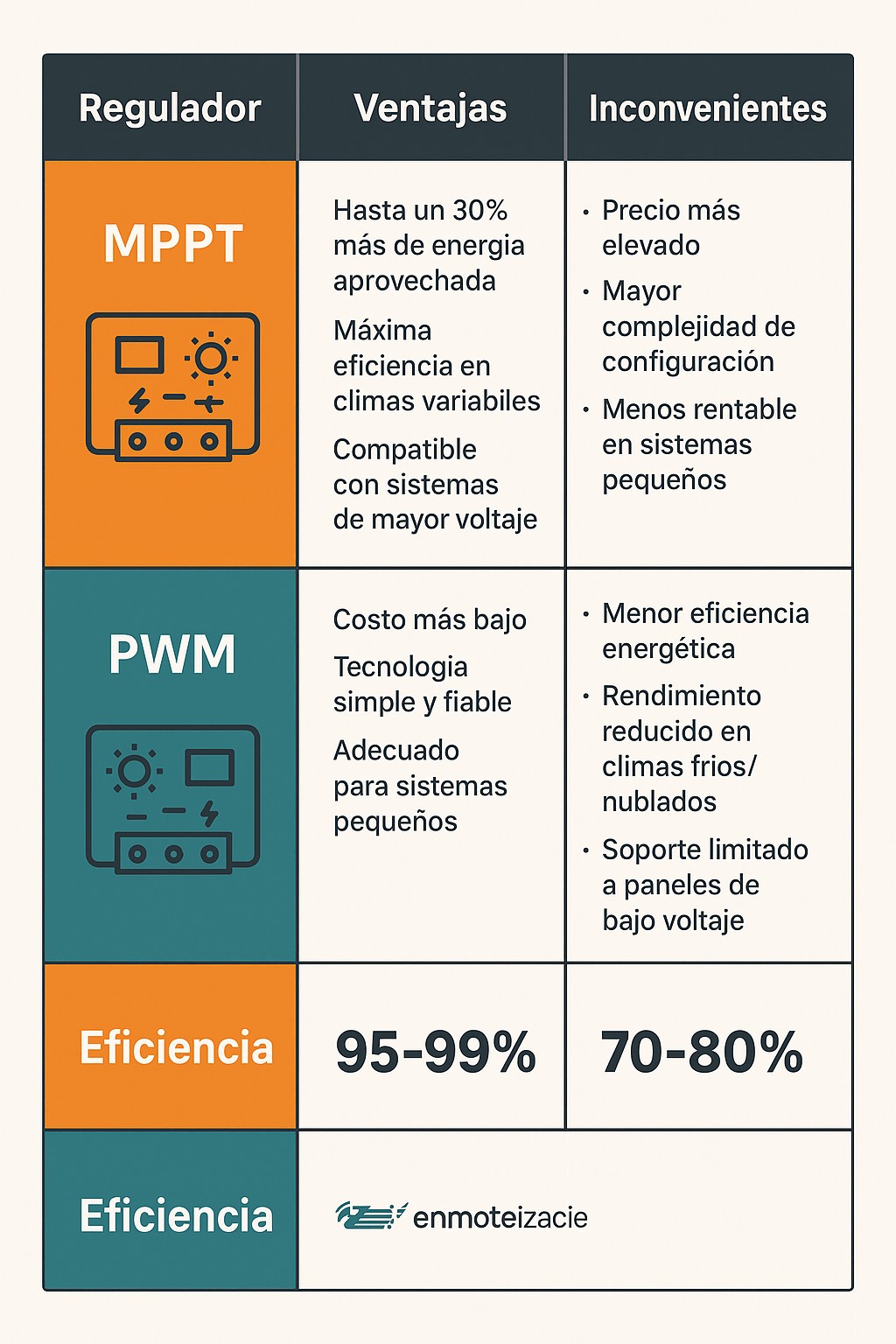 Regulador solar MPPT vs PWM: diferencias, ventajas y cómo elegir el mejor