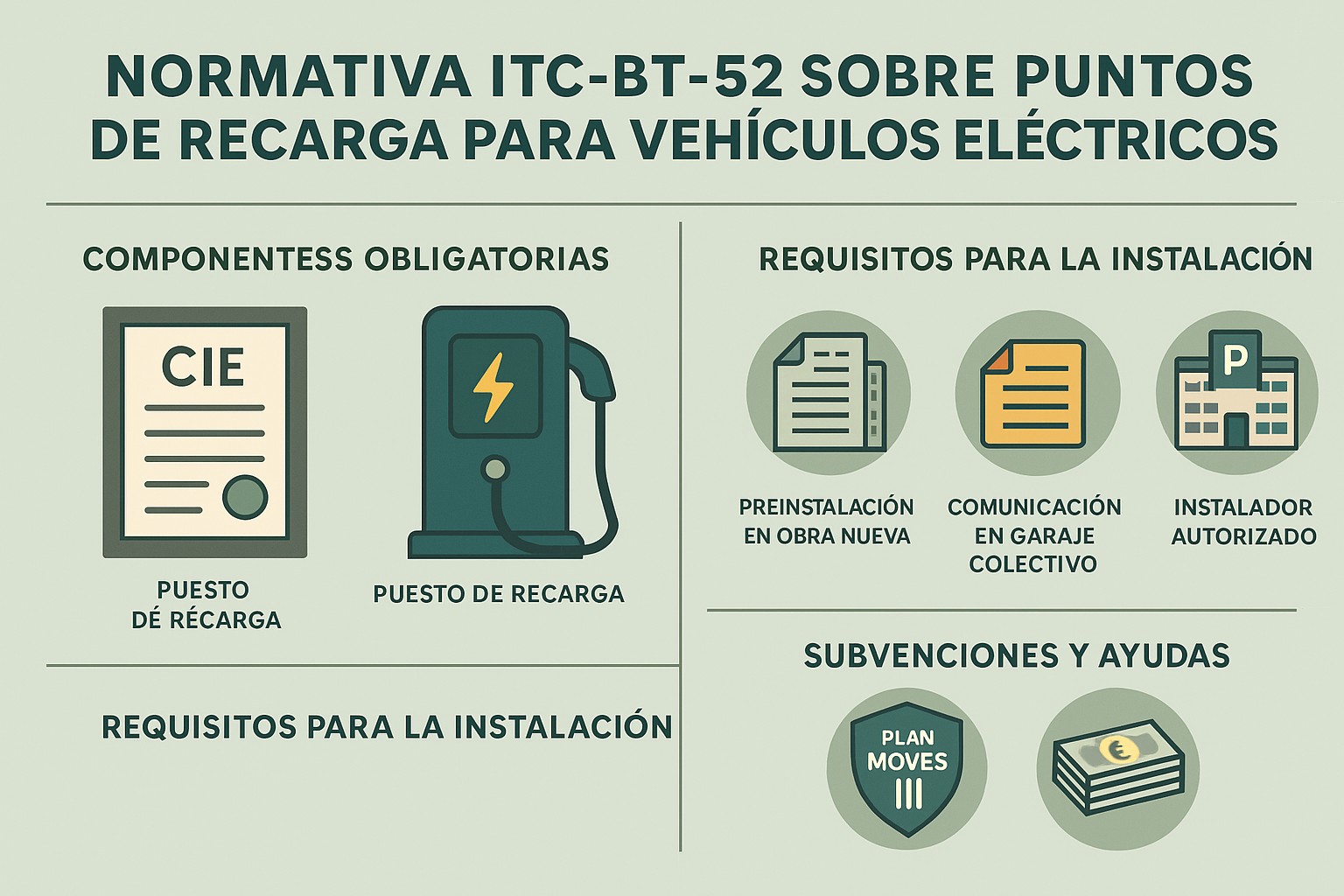 Guía de normativa sobre puntos de recarga para coches eléctricos en España (2025)
