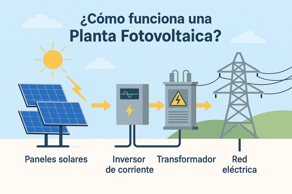 funcionamiento de una planta fotovoltaica