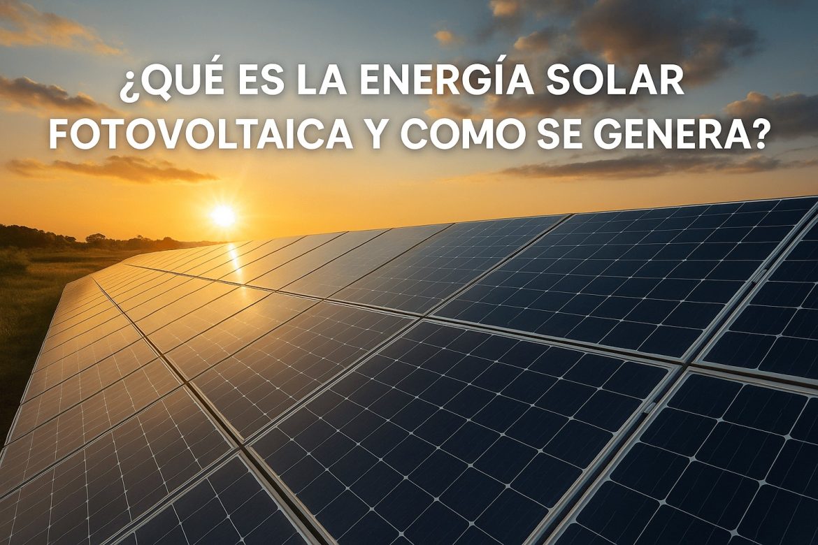 ¿Qué es la energía solar fotovoltaica y cómo se genera?