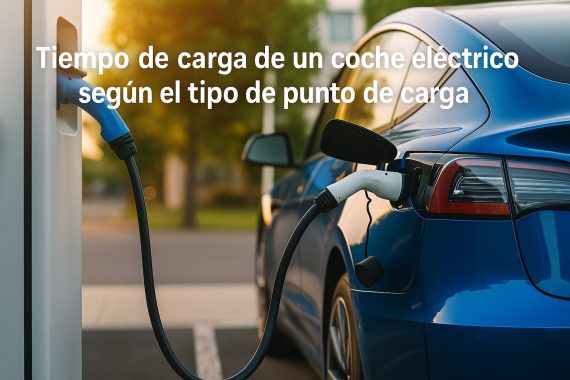 Tiempo de carga de un coche eléctrico según el tipo de punto de carga