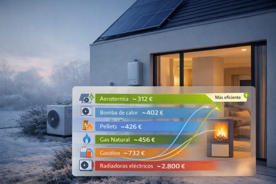 ¿Cuál es la calefacción más barata en España? Comparativa real con cifras actualizadas